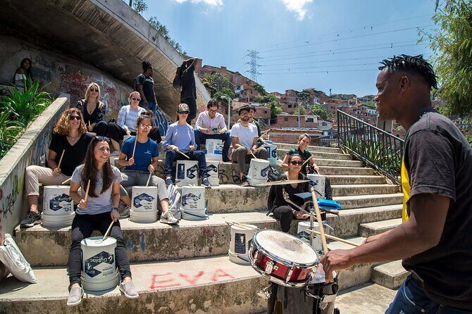 African Music Roots Private Tour in Comuna 13, Medellin - Stop 2: Electric Stairs of Comuna 13 and the neighborhoods you pass
