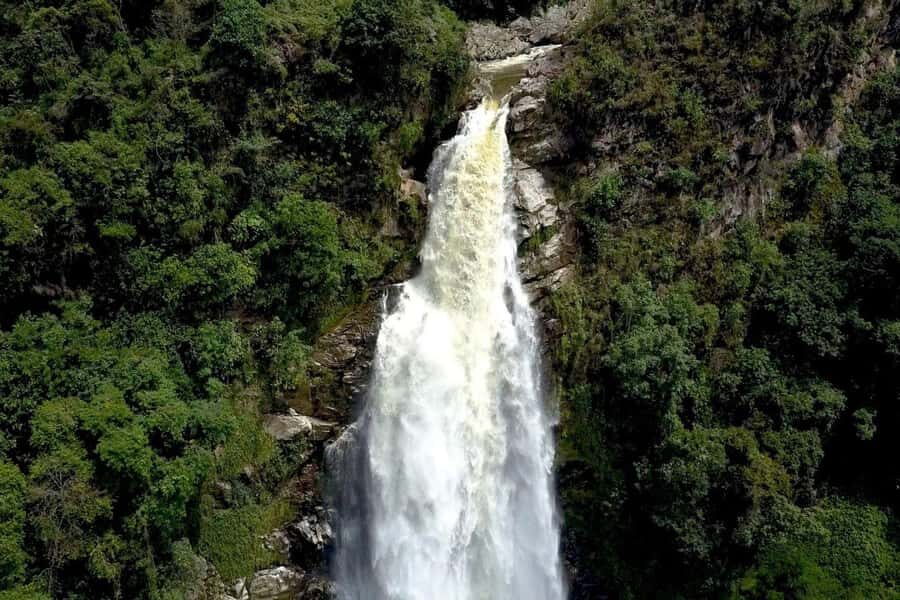 From Medellin: Epic Zipline and Giant Waterfall - The 30-minute hike to the waterfall base (Class 3.5): where the day earns its title