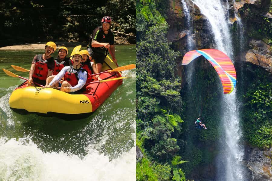 From Medellín: Paragliding and Rafting Combo Tour - How the combo works from Medellín in one long day