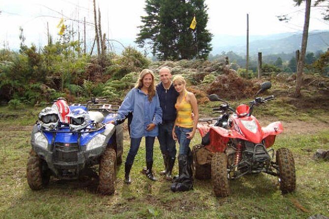 Full-Day Zipline, ATV and Horseback Riding Private Adventure from Medellín - ATV on the hillside: safety briefing first, then go wild on roads cars can’t reach