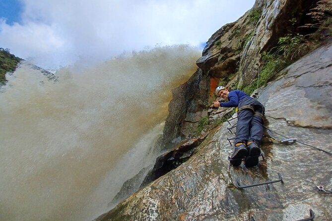 Highest Zipline + Giant Waterfall hike & climbing Private Tour - Second zipline flight and the return sequence