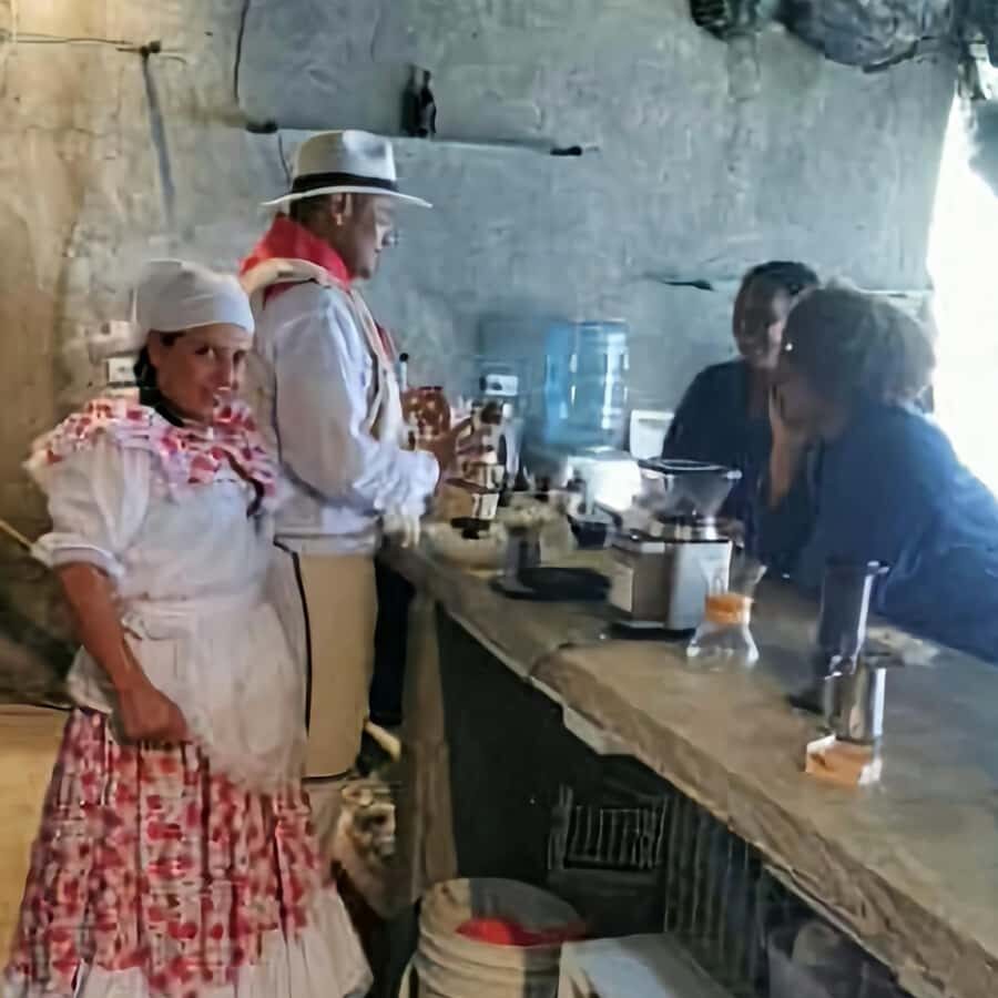 Medellin: Coffee Farm Tour & Spa with Overnight Glamping - The next morning: Colombian breakfast before the coffee cultivation work