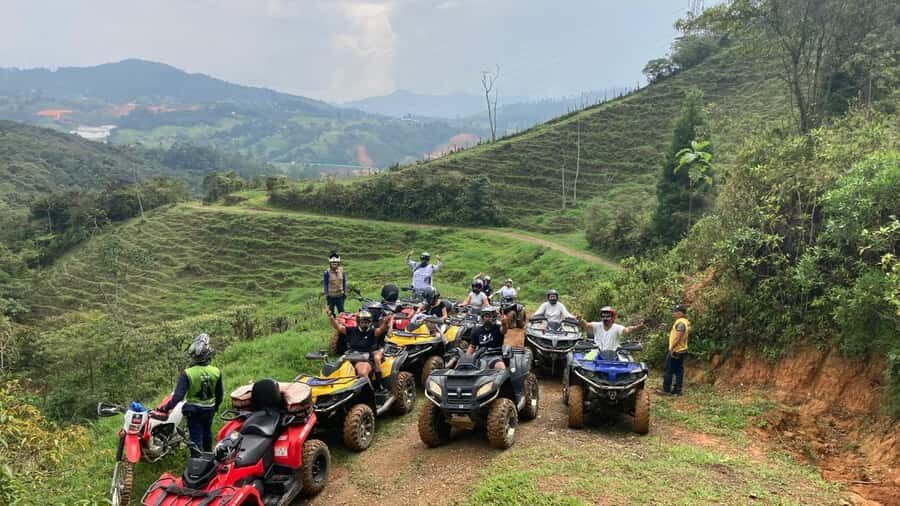 Medellin: Private ATV TOUR 1.5H - From Medellín pickup to Caldas trails: how the tour actually runs