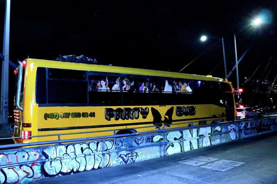 Medellin: Rumbero Party Bus with all the beer you can drink - Calle 70: Where the Vibe Gets More Local
